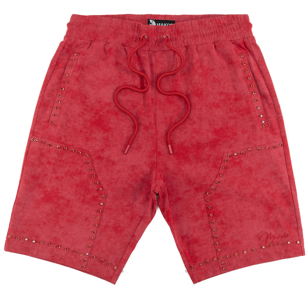 M683 Prada Shorts - Red Shorts Makobi Jeans USA