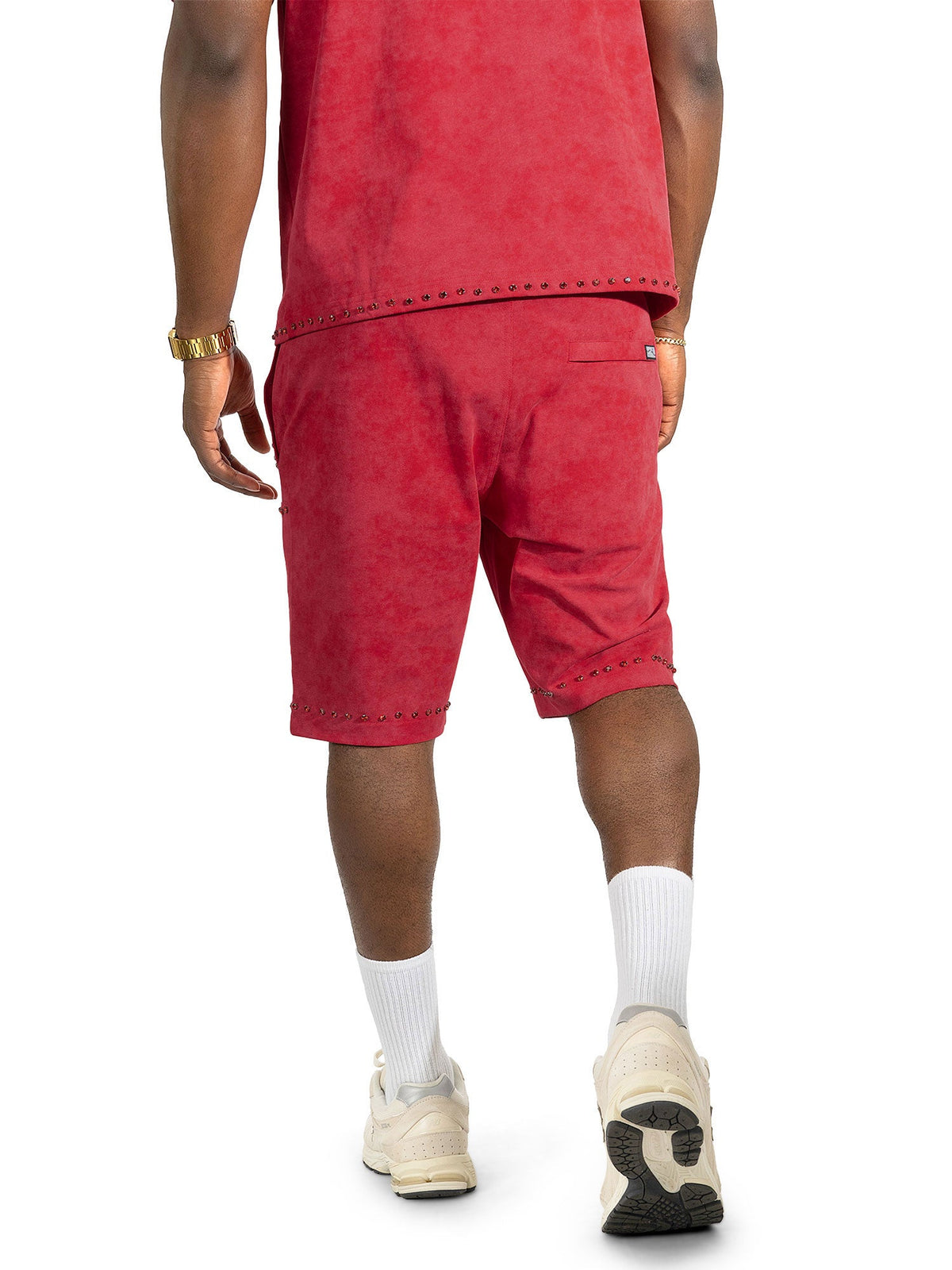 M683 Prada Shorts - Red Shorts Makobi Jeans USA