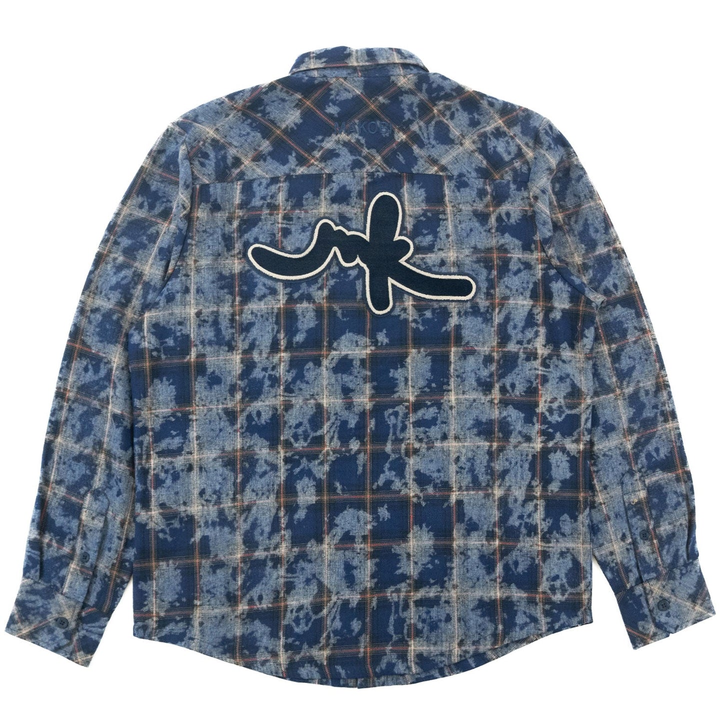 TEEK - M837 Berteli Acid Plaid Shirt - Navy TOPS TEEK MJ