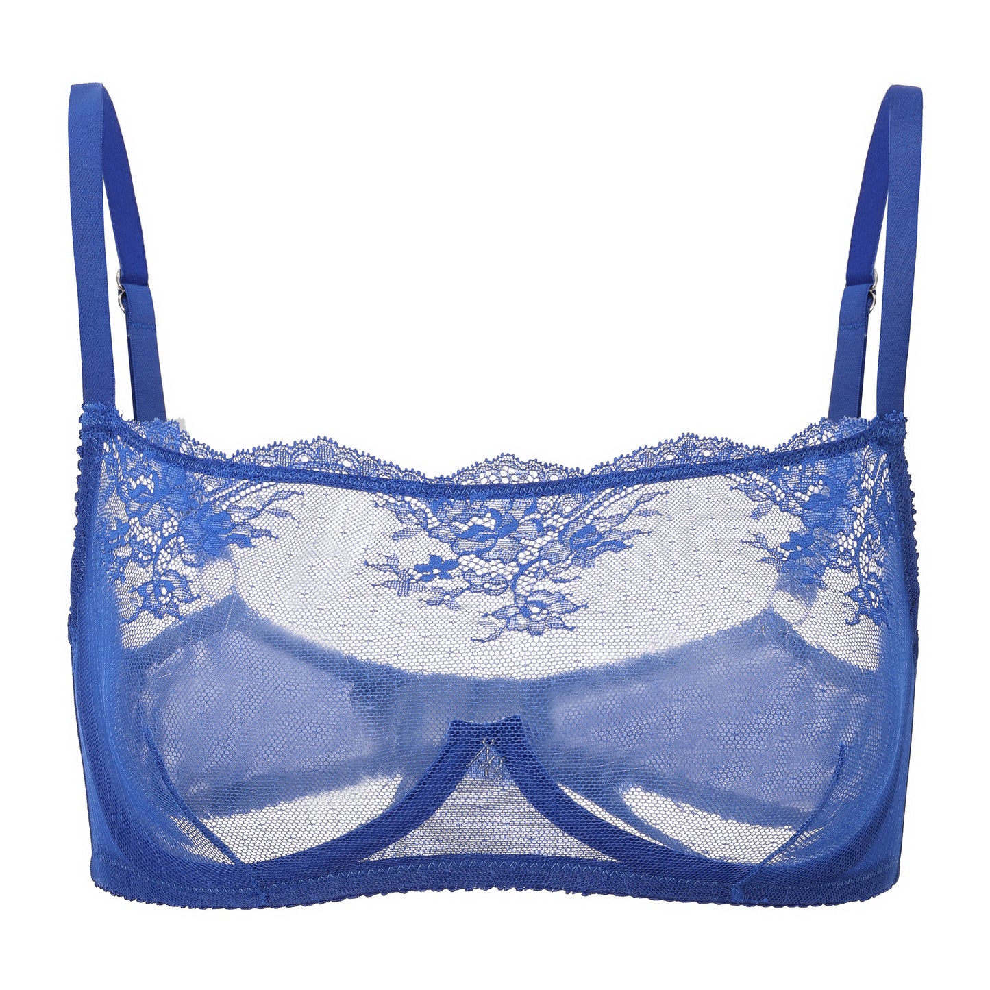 TEEK - Kim High Neck Sheer Lace Underwire Bra BRA TEEK AC Sapphire 32C