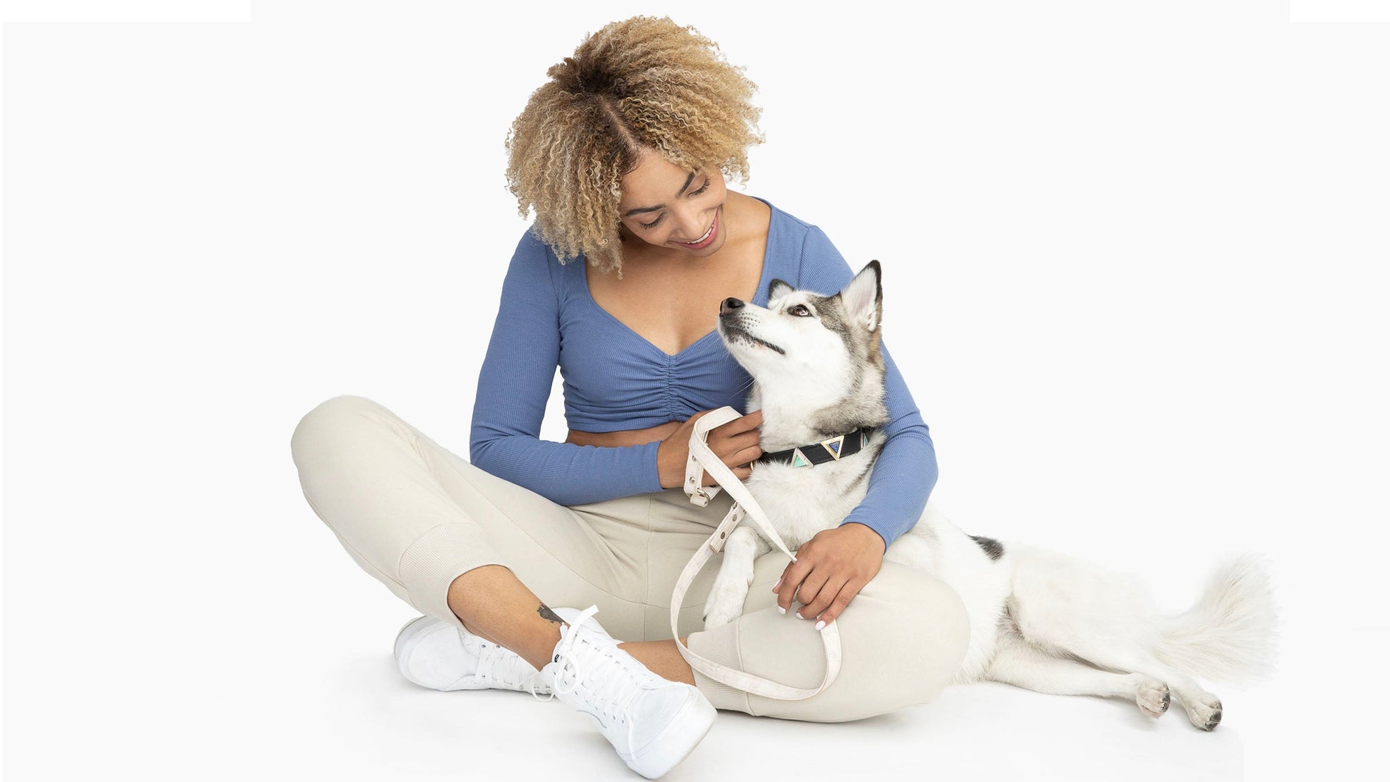 TEEK - Cloud White Cork Leather Collar PET SUPPLIES TEEK DIP