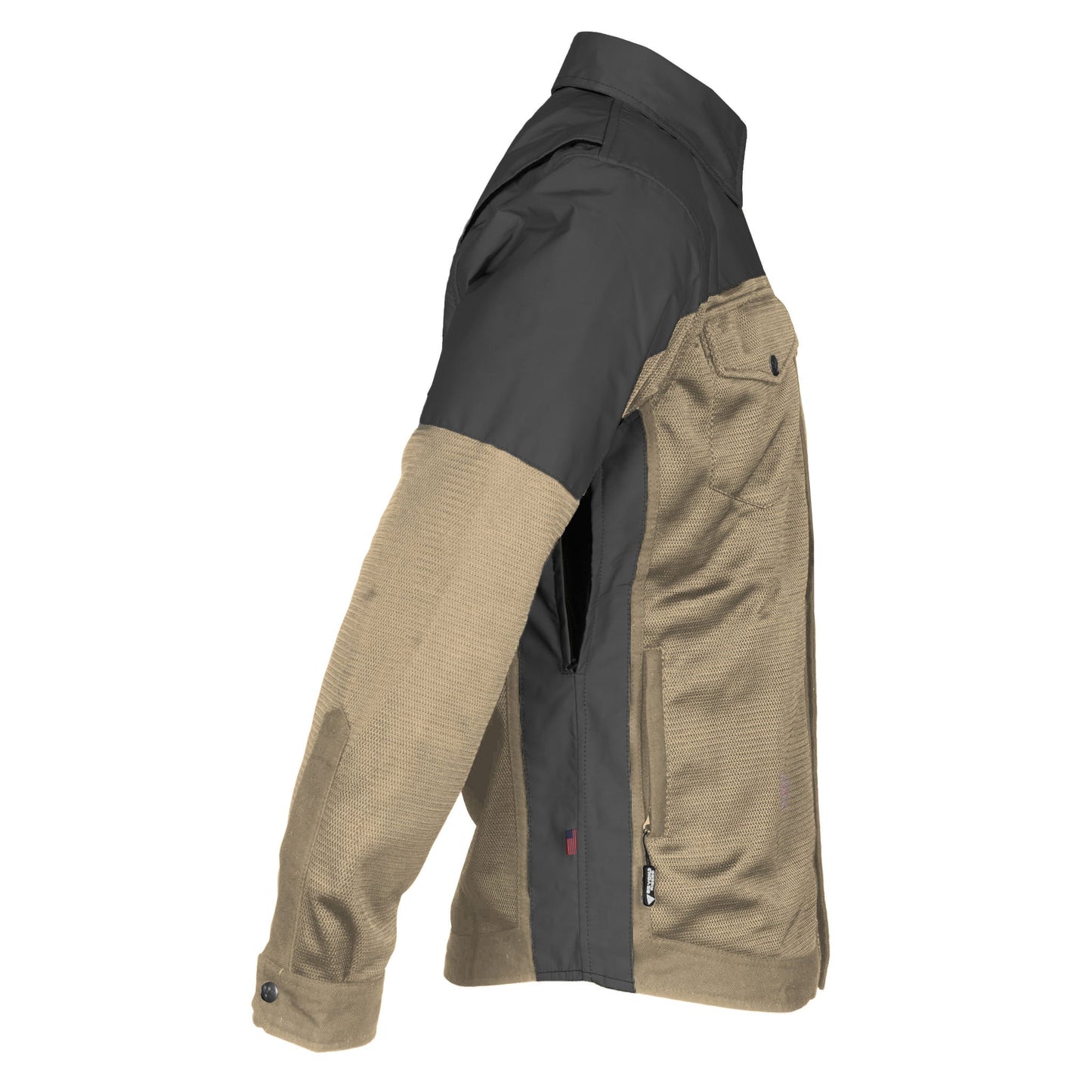 TEEK - Mens Summer Mesh Reflective Padded Shirt Khaki Nebula TOPS TEEK BR