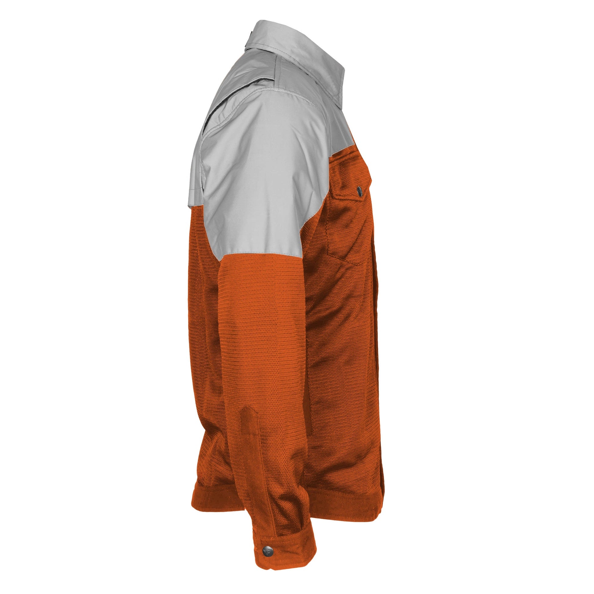 TEEK - Mens Summer Mesh Reflective Padded Shirt Orange Eclipse TOPS TEEK BR