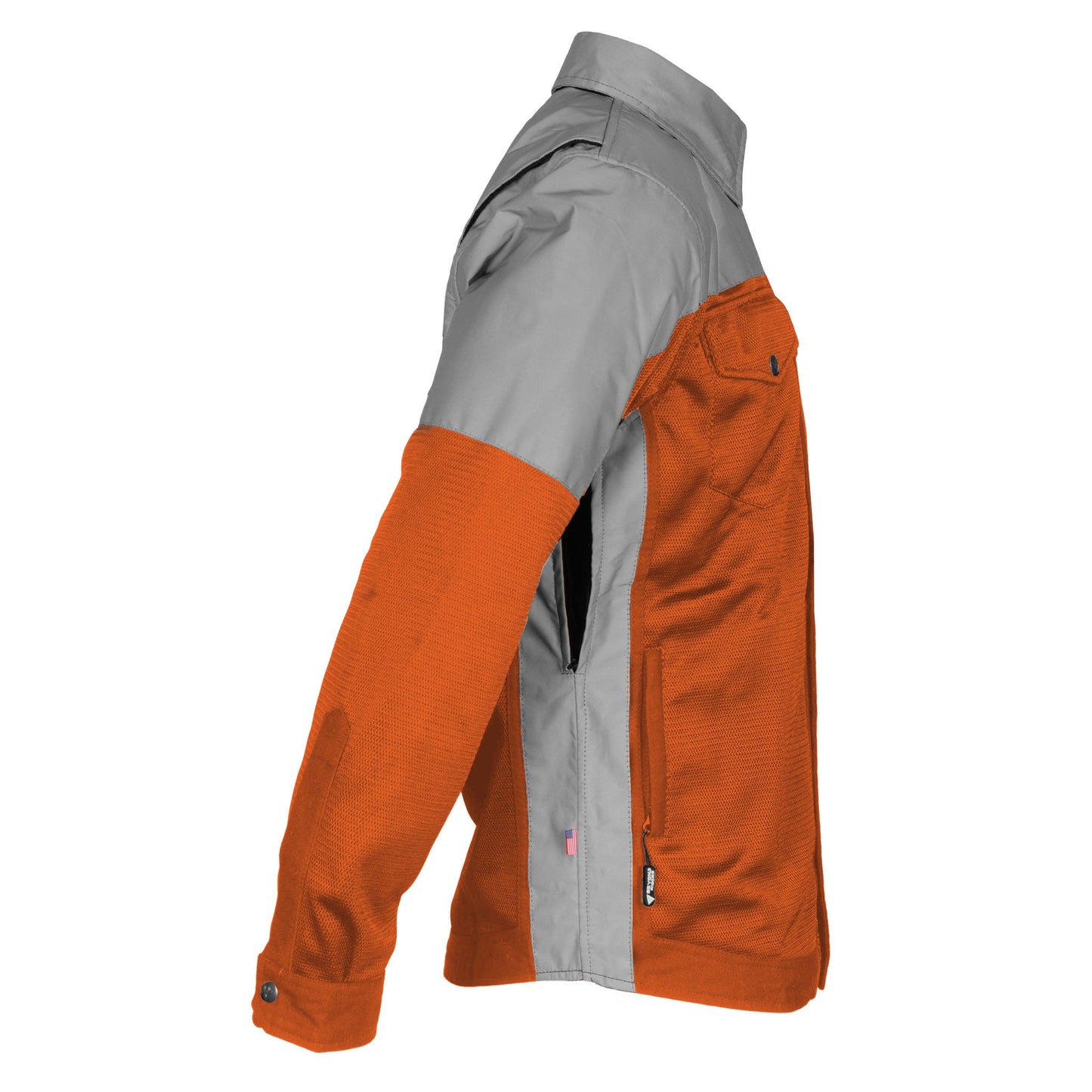 TEEK - Mens Summer Mesh Reflective Padded Shirt Orange Eclipse TOPS TEEK BR