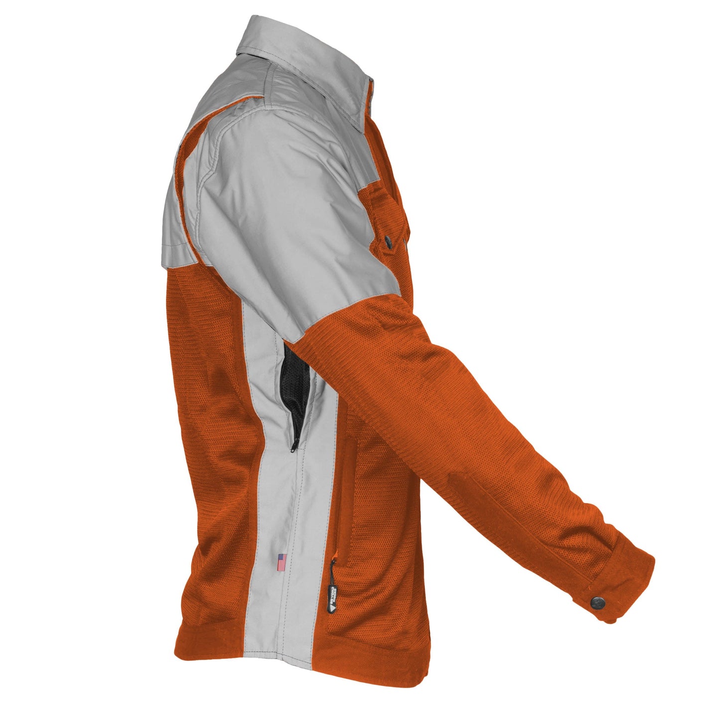 TEEK - Mens Summer Mesh Reflective Padded Shirt Orange Eclipse TOPS TEEK BR