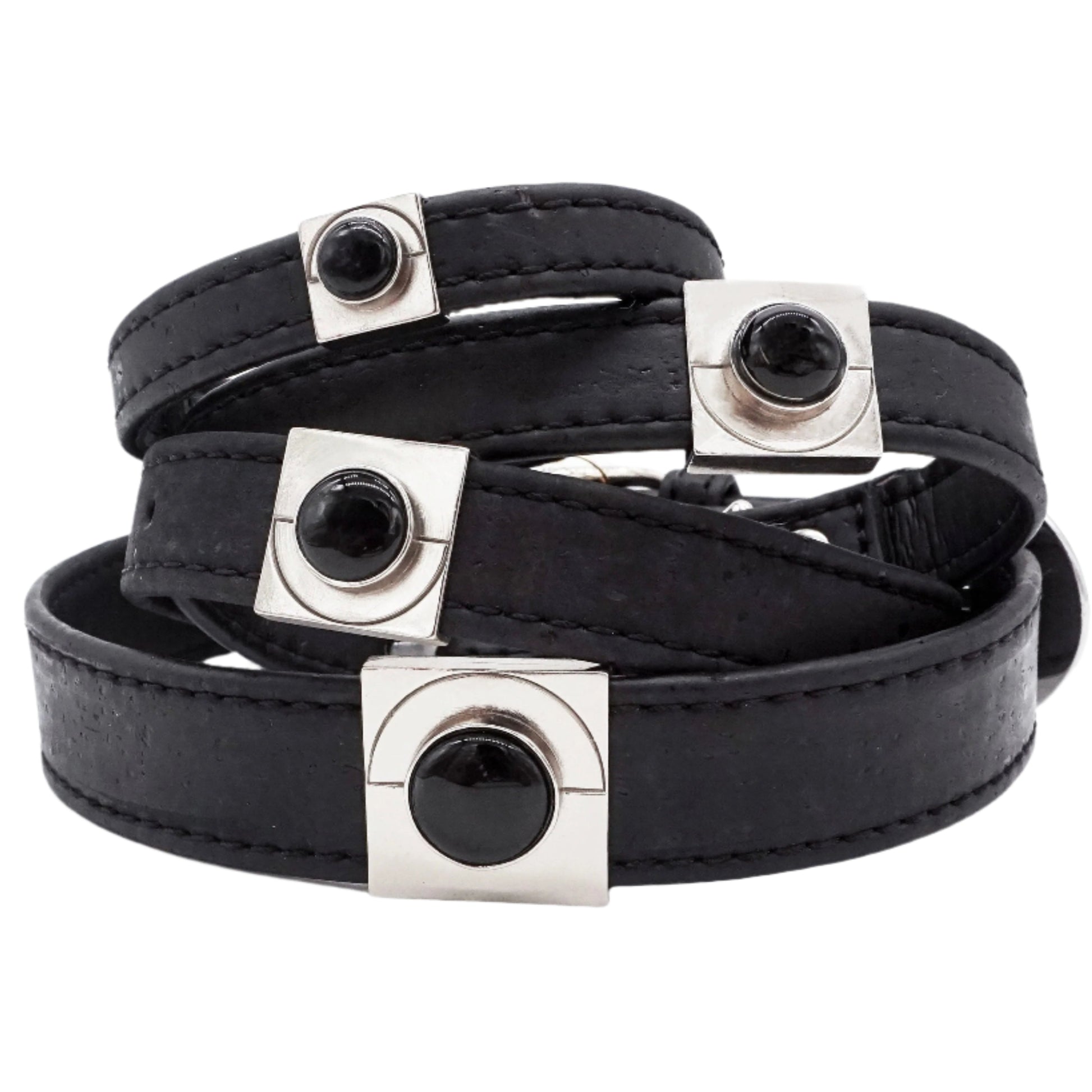 TEEK - Midnight Onyx Collar Charm Set PET SUPPLIES TEEK DIP XS SILVER