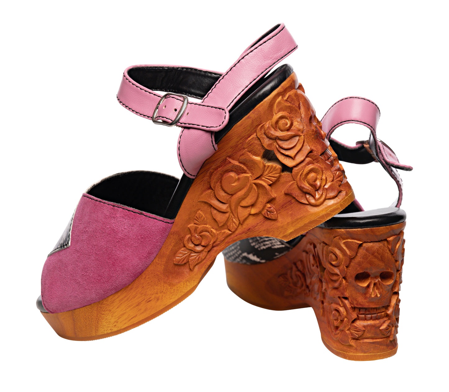 TEEK - The Momento Mori - Electric Pink Black White Snake on Natural SHOES TEEK LLS