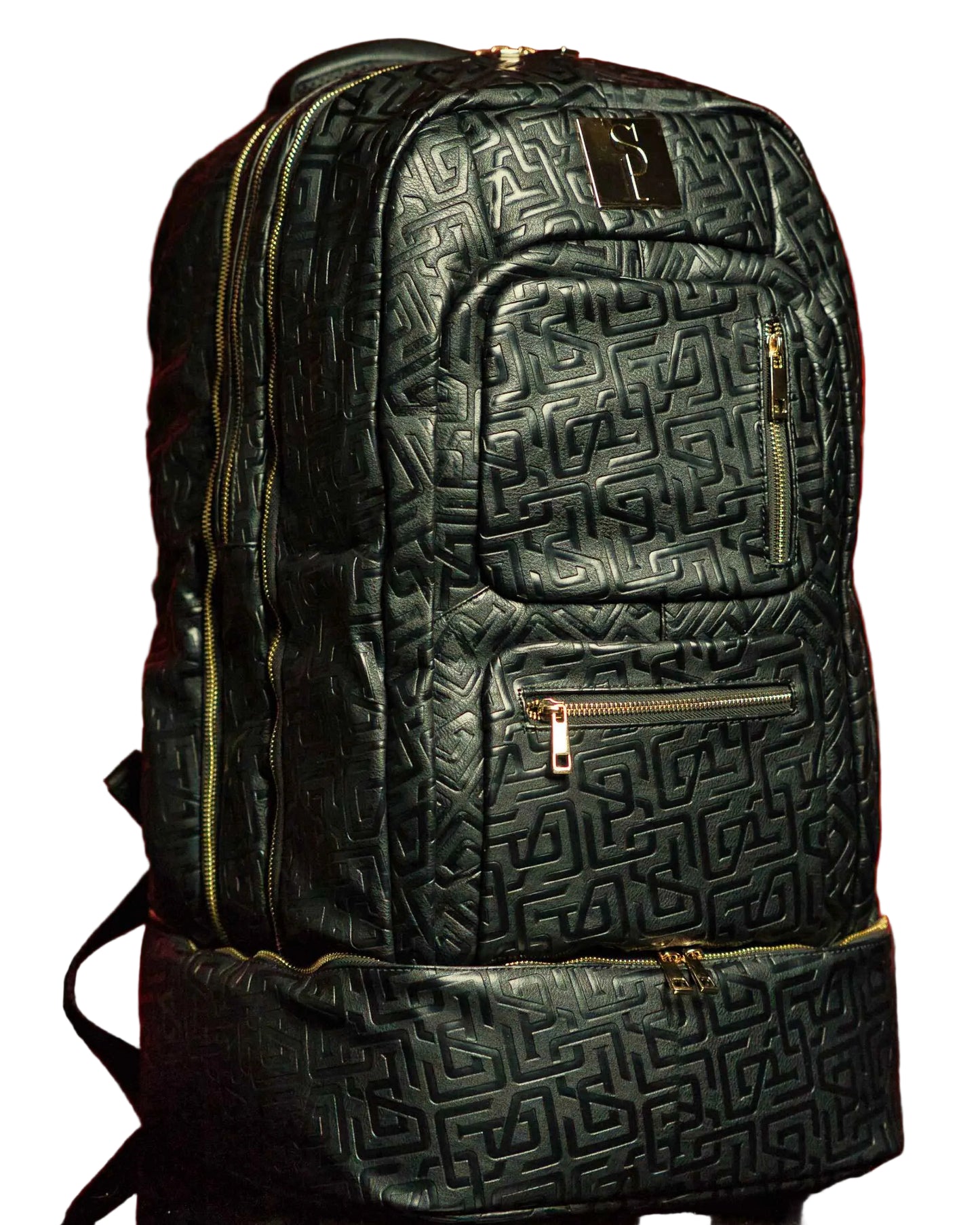 TEEK - Black Monogram Leather Patented Carry-On Backpack (Only 150 Made) BAG TEEK SP