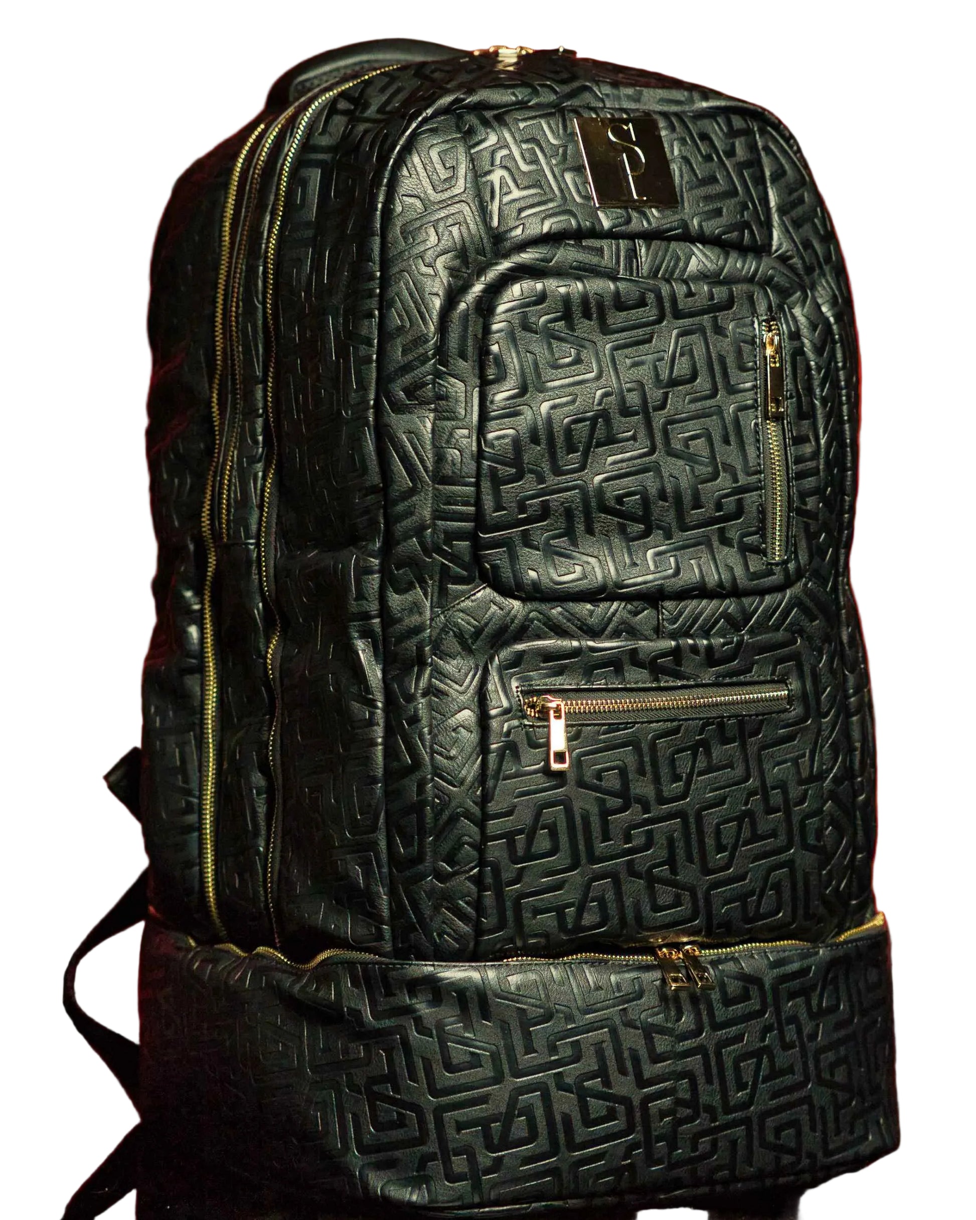 TEEK - Black Monogram Leather Patented Carry-On Backpack (Only 150 Made) BAG TEEK SP