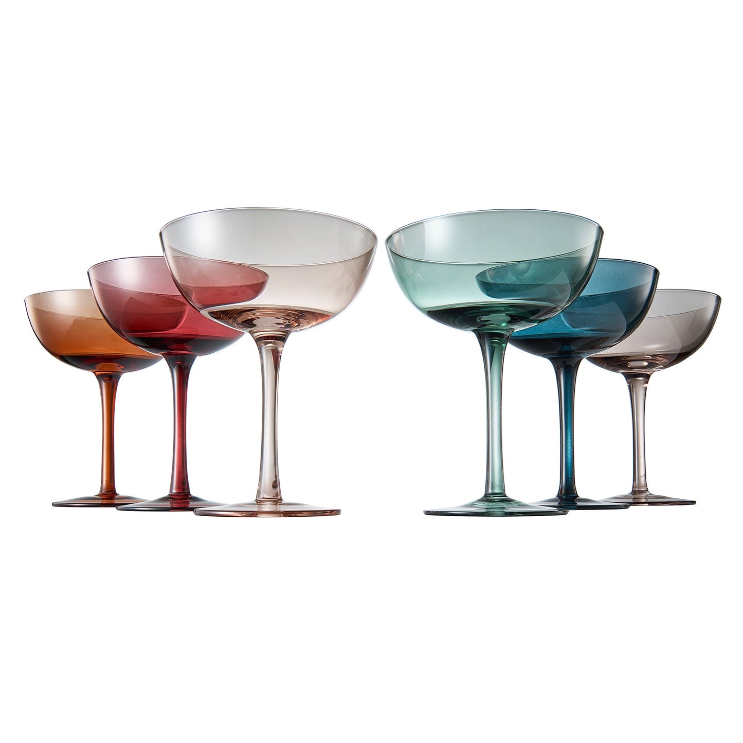 TEEK - Tonal Champagne Coupe Cocktail Glassware Set HOME DECOR TEEK KS