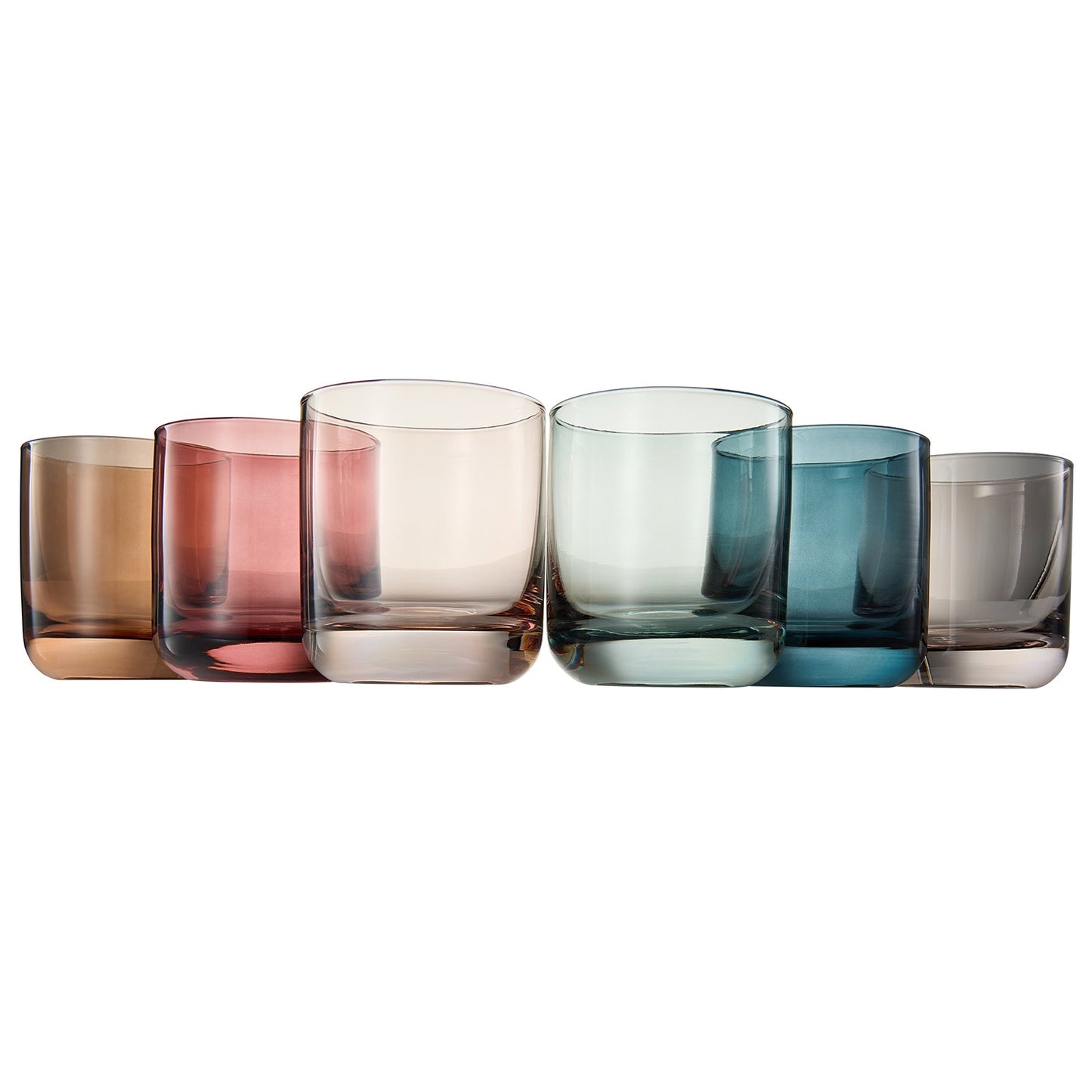 TEEK - Tonal Lowball Whiskey Glassware Set of 6 HOME DECOR TEEK KS