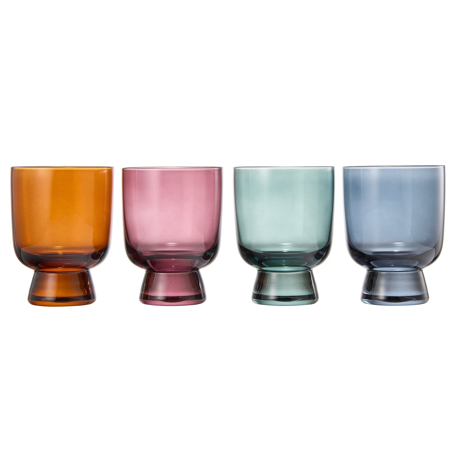 TEEK - Tonal Lowball Cocktail Glassware Set of 4 HOME DECOR TEEK KS