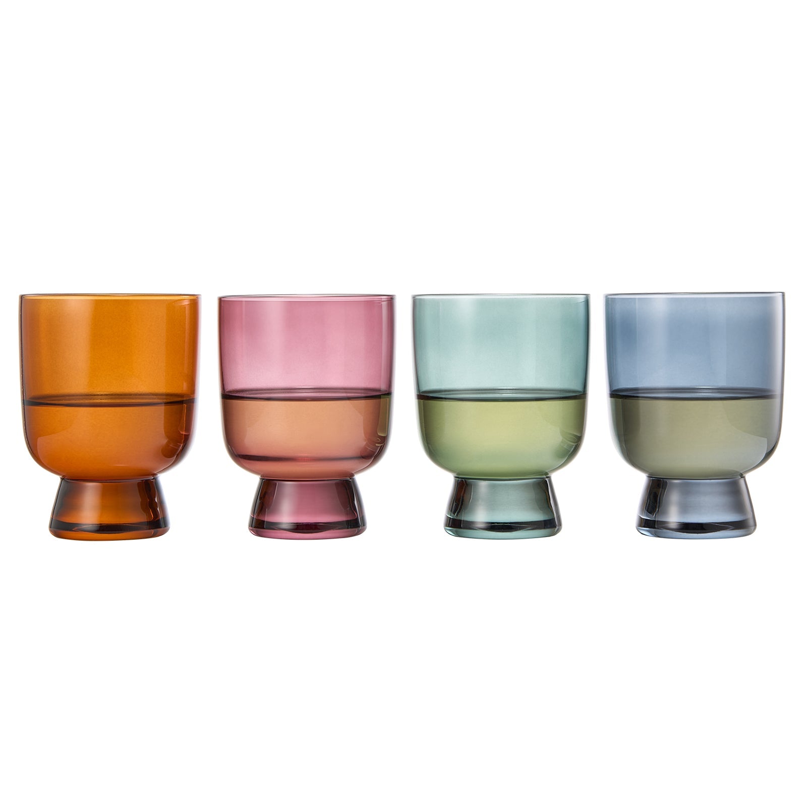 TEEK - Tonal Lowball Cocktail Glassware Set of 4 HOME DECOR TEEK KS
