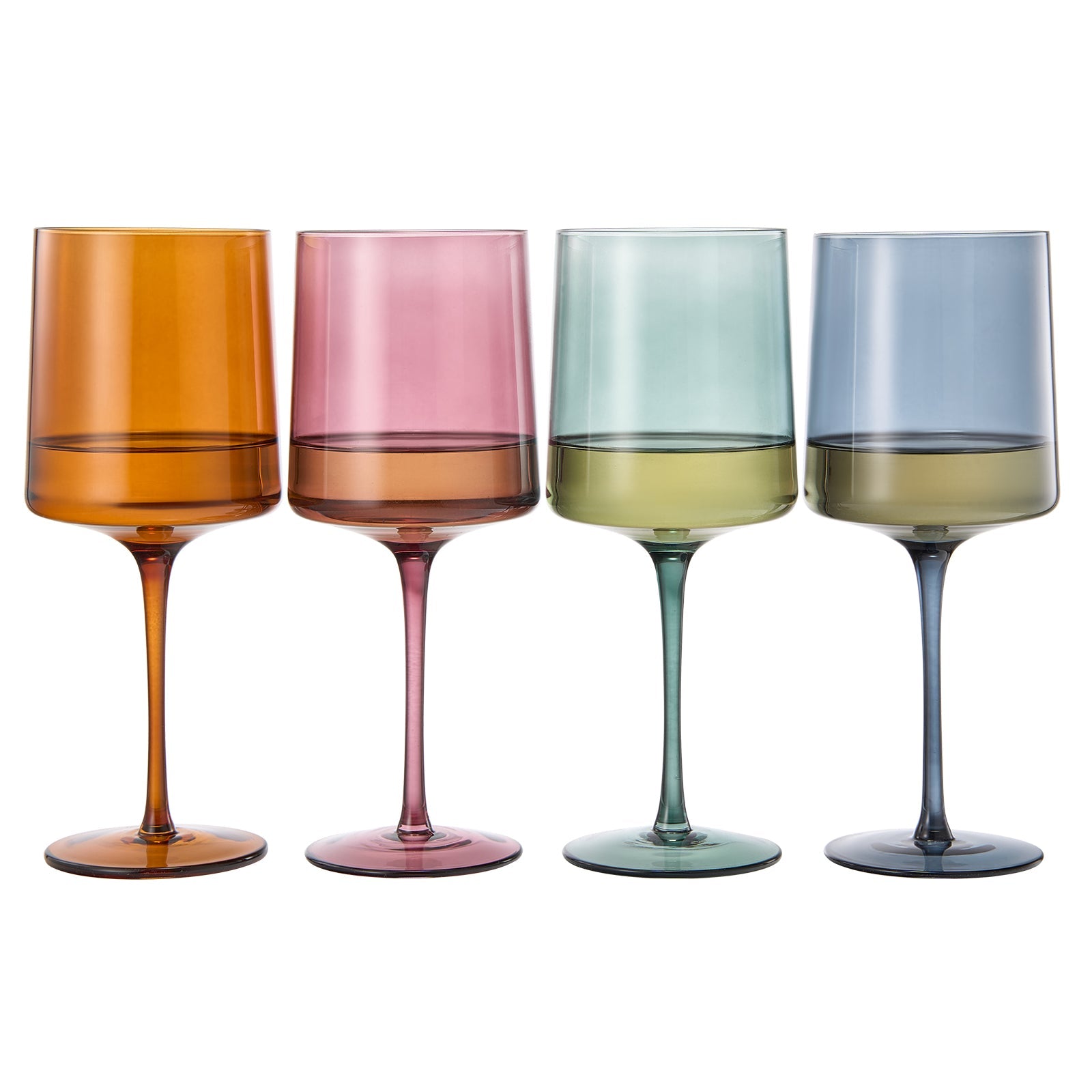 TEEK - Tonal Square Stemmed Wine Glassware Set HOME DECOR TEEK KS