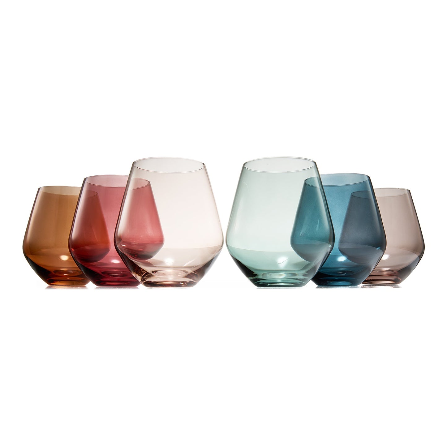 TEEK - Tonal Stemless Wine Glassware Set HOME DECOR TEEK KS