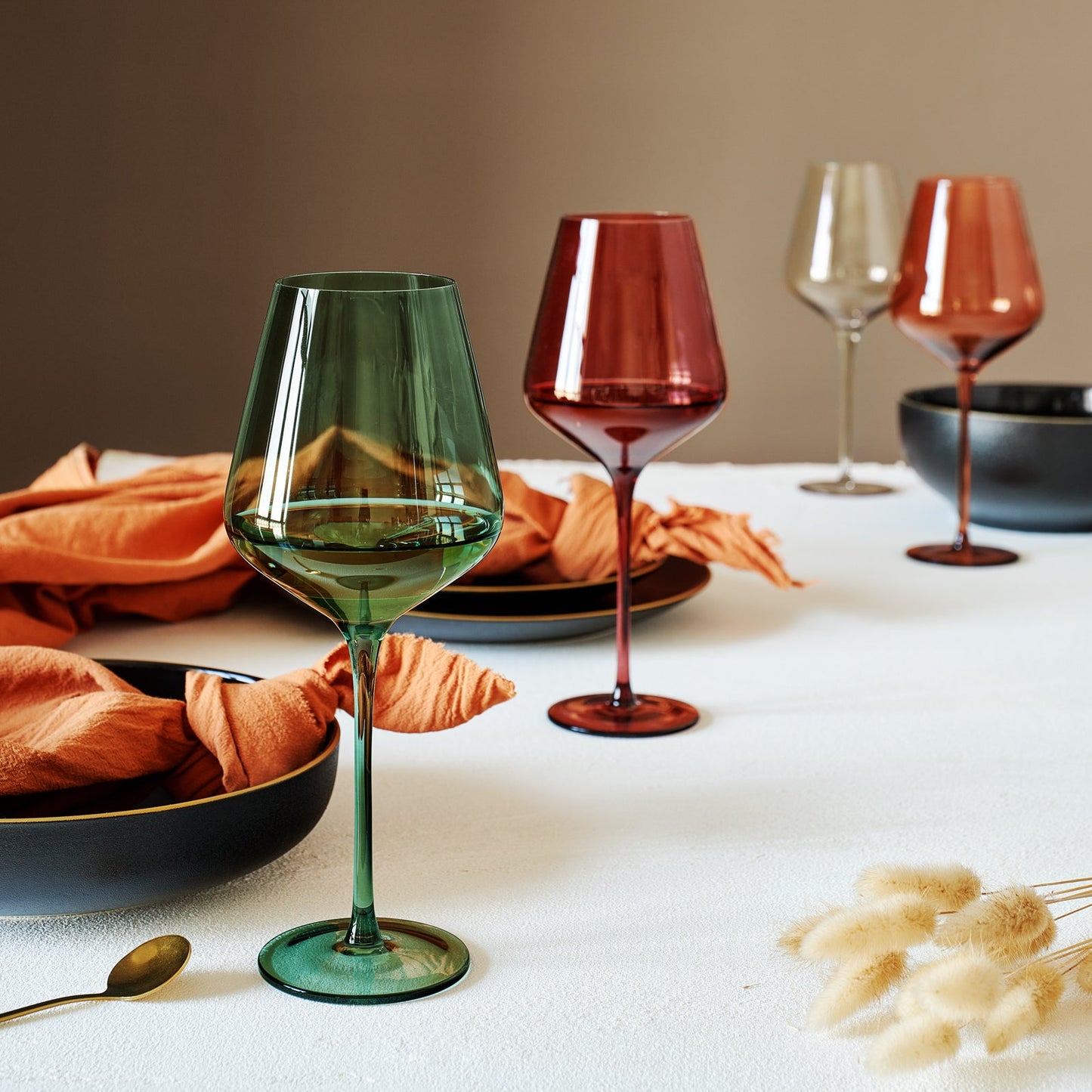TEEK - Tonal Stemmed Wine Glassware Set HOME DECOR TEEK KS
