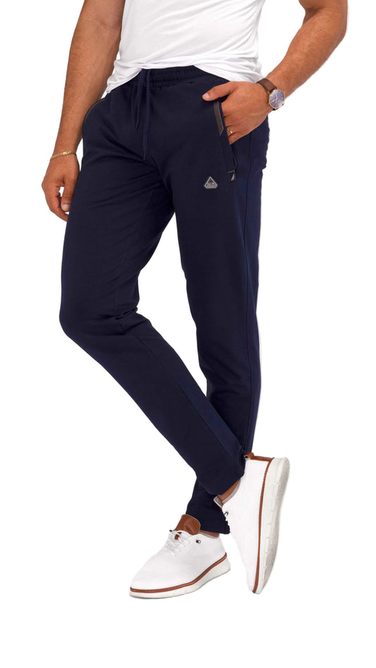 All-Day Comfort Athletic Sweatpants - Tapered (Tall Fit) Men Activewear SCR Sportswear Small(26-30"Waist) 36 Navy