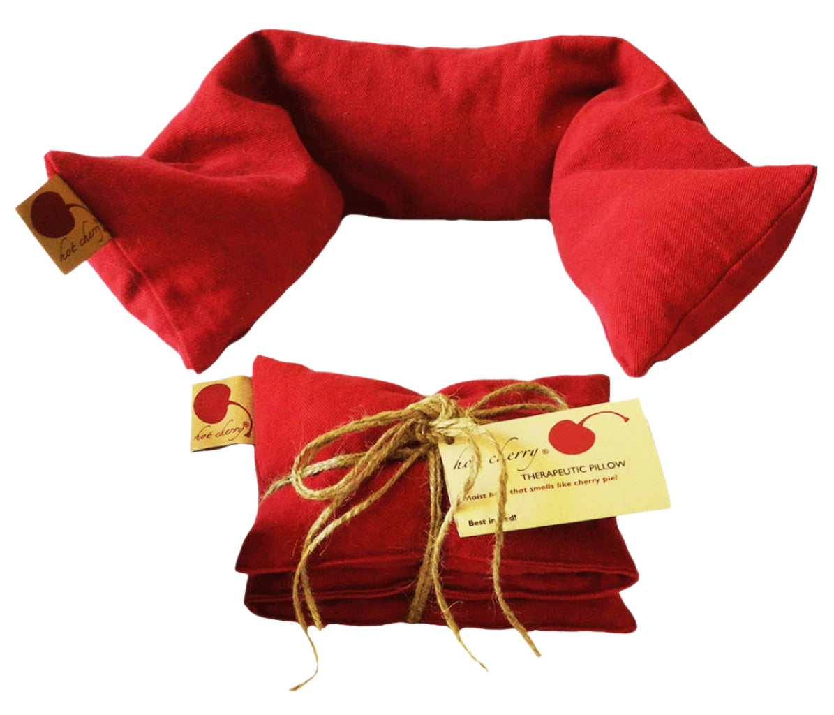 TEEK - Hot Cherry Neck Wrap in Red Denim PILLOW TEEK HCP