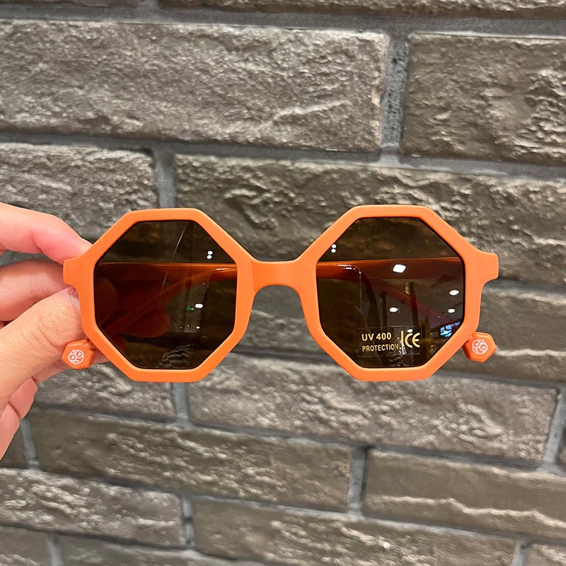 TEEK - Retro Poly Sunglasses EYEGLASSES theteekdotcom Orange  