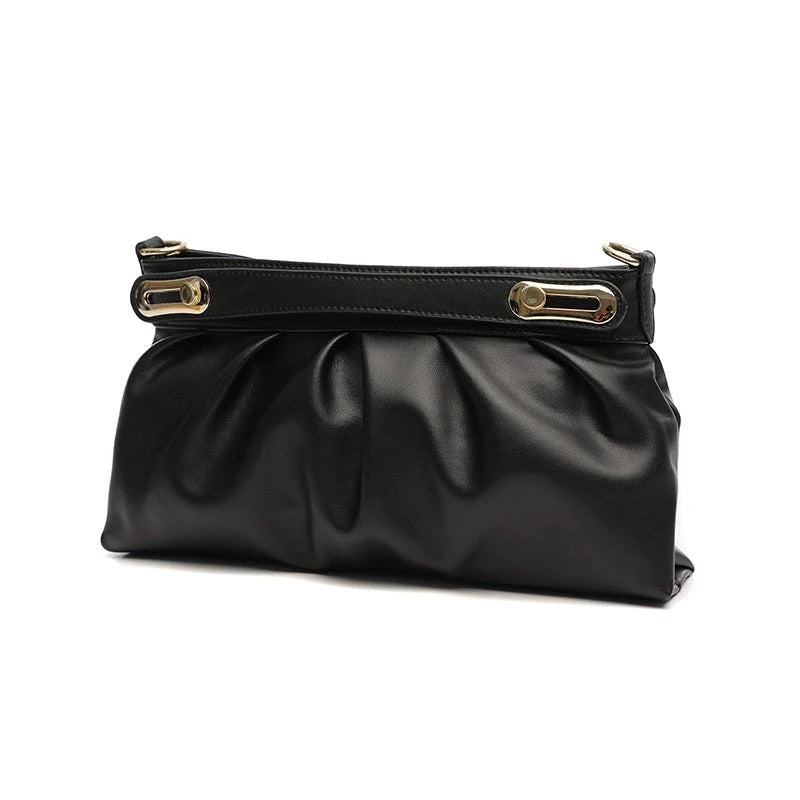 TEEK - Soft Hang Handle Clutch Bag BAG theteekdotcom Black  