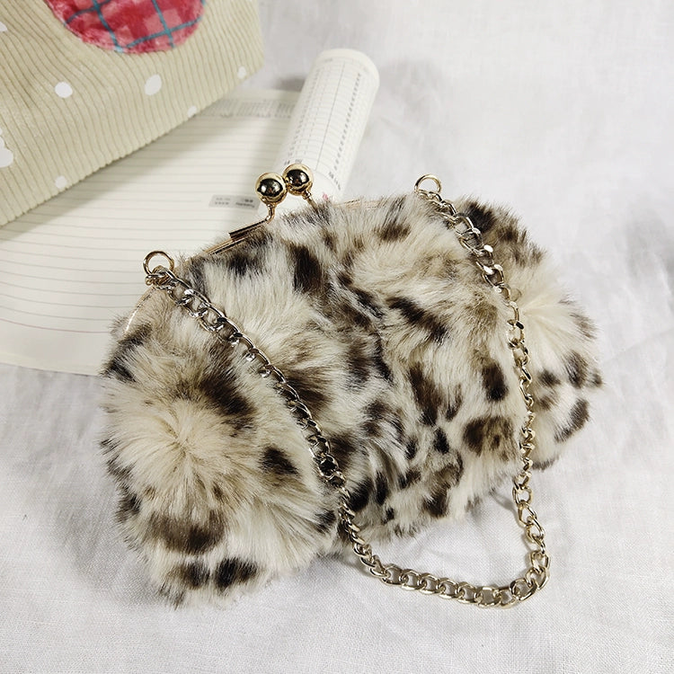 TEEK - Hand Warmer Plush Bag  theteekdotcom Small Beige Leopard  
