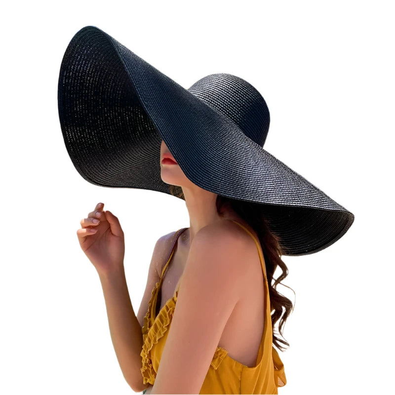 TEEK - Oversized Seaside Summer Brim Straw Hat HAT theteekdotcom   