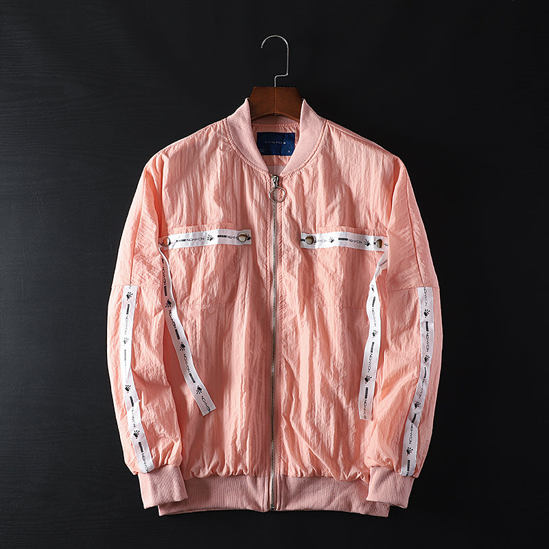 TEEK - Mens Cutting Trend Sports Jacket JACKET theteekdotcom Pink M 