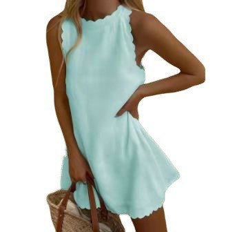 TEEK - Mini Short Summer Dress DRESS theteekdotcom Cyan S 