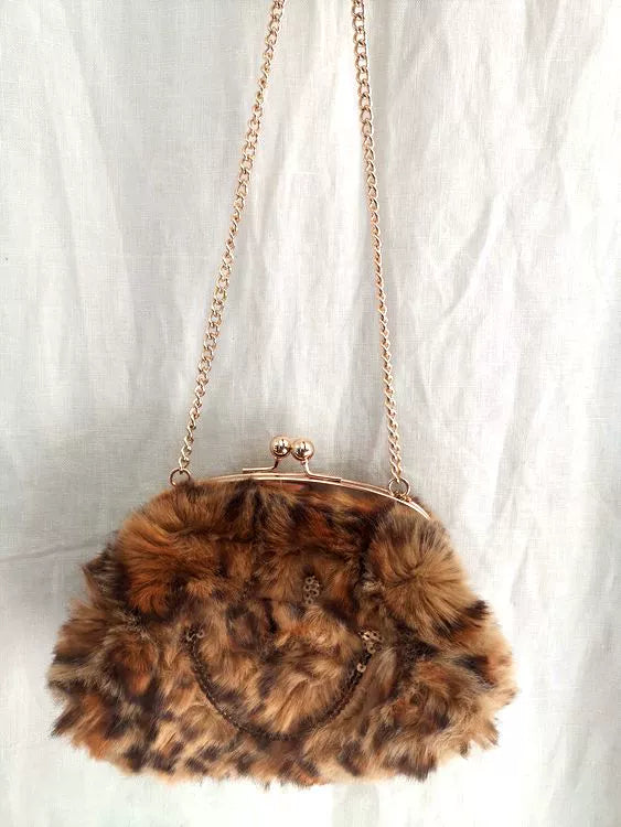 TEEK - Hand Warmer Plush Bag  theteekdotcom Small Leopard-Print Smiley  