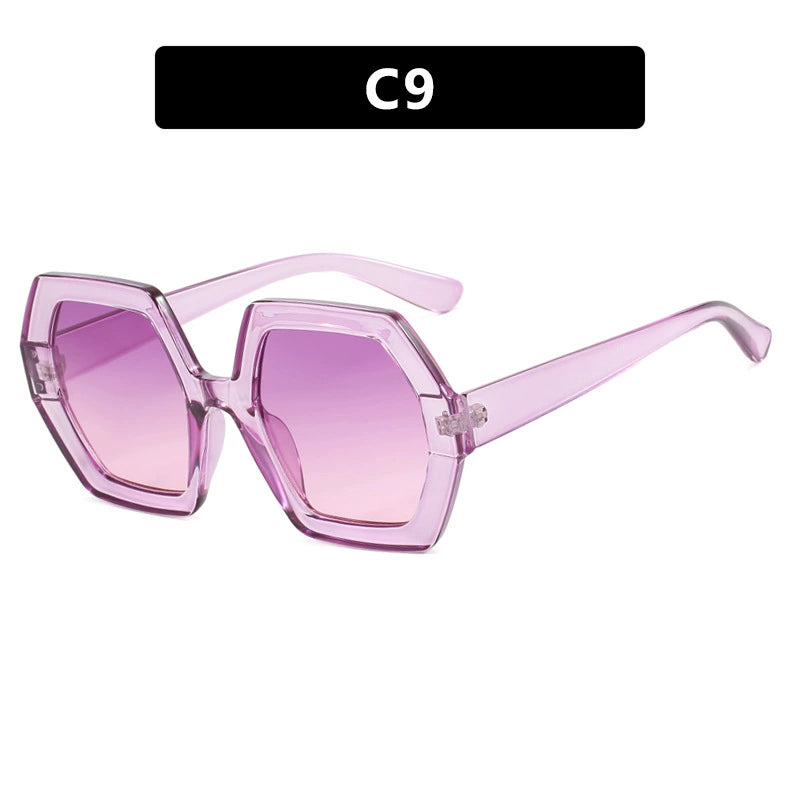 TEEK - Polygonal Sunglasses EYEGLASSES theteekdotcom purple powder  