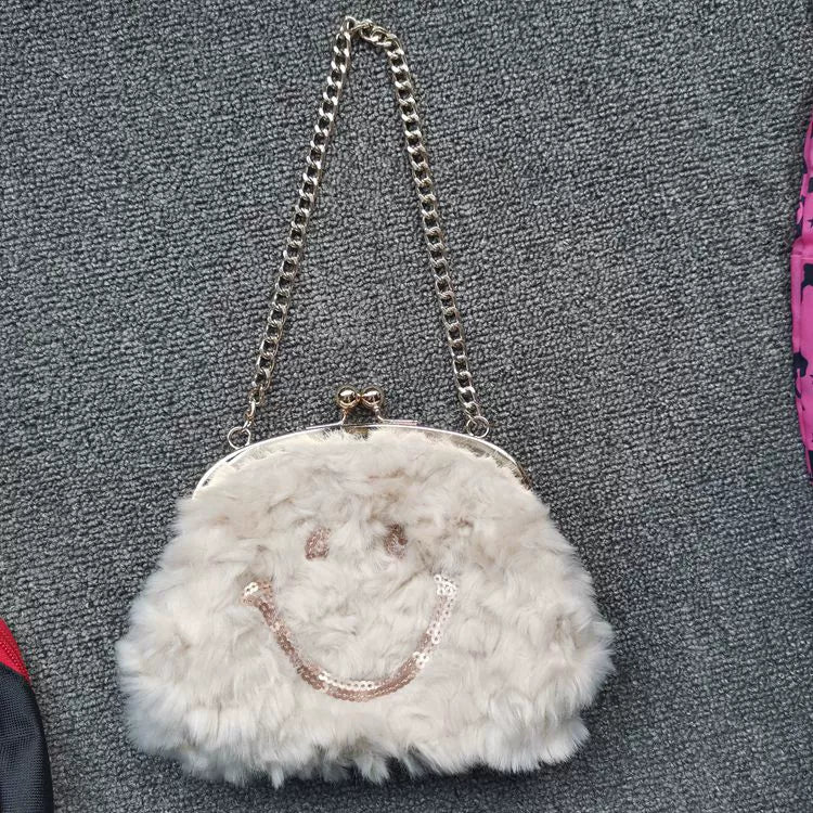 TEEK - Hand Warmer Plush Bag  theteekdotcom Small Smiley  
