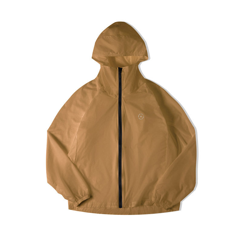 TEEK - Hooded Lightweight Breathable Zip jacket JACKET theteekdotcom Khaki S 