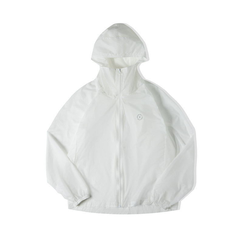 TEEK - Hooded Lightweight Breathable Zip jacket JACKET theteekdotcom White XL 
