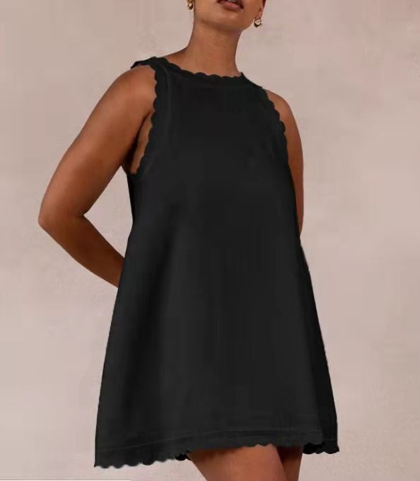 TEEK - Mini Short Summer Dress DRESS theteekdotcom Black S 