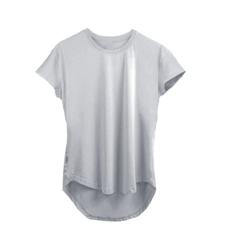 TEEK - Moisture Wicking Cotton Short-Sleeved T-shirt TOPS theteekdotcom Light Gray M 