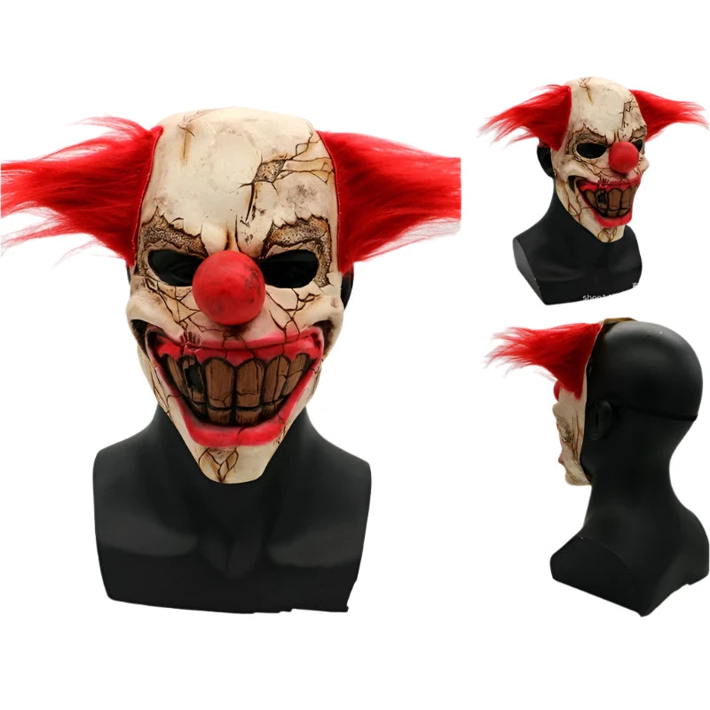 TEEK - Variety of Clown Mask COSTUME theteekdotcom Red Clown Latex Material  