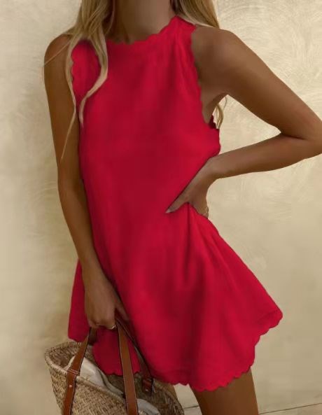 TEEK - Mini Short Summer Dress DRESS theteekdotcom Red M 