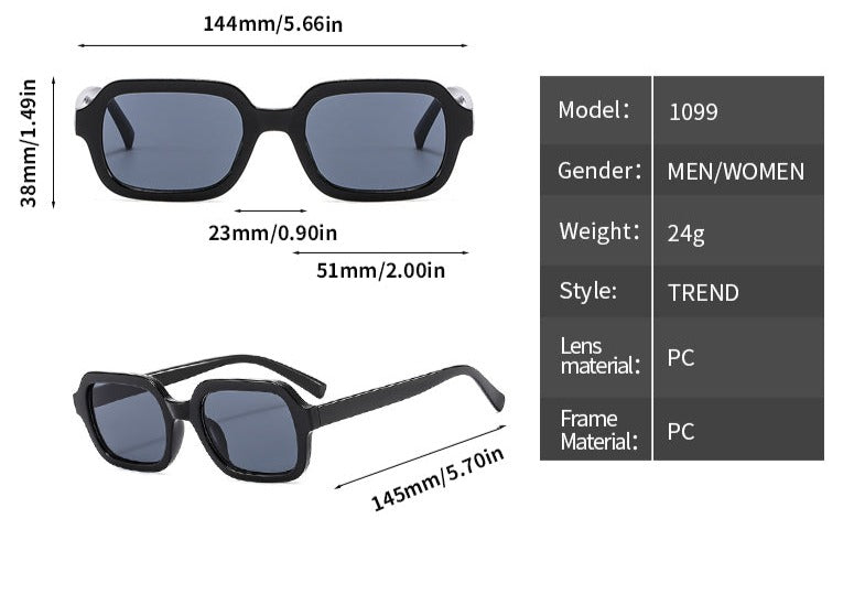 TEEK - Black Frame Distinct Sunglasses EYEGLASSES theteekdotcom   