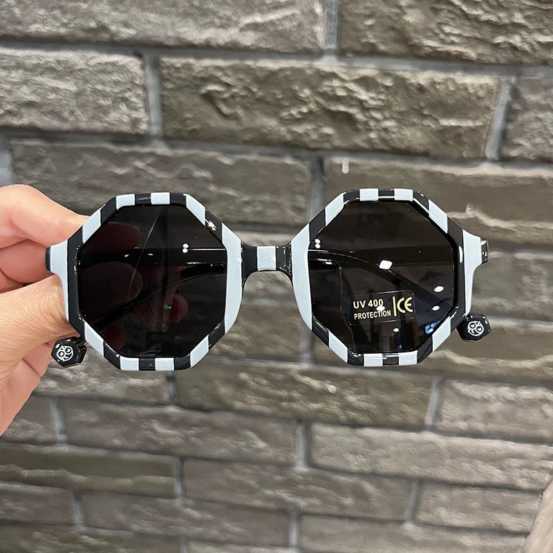 TEEK - Retro Poly Sunglasses EYEGLASSES theteekdotcom Zebra Pattern  