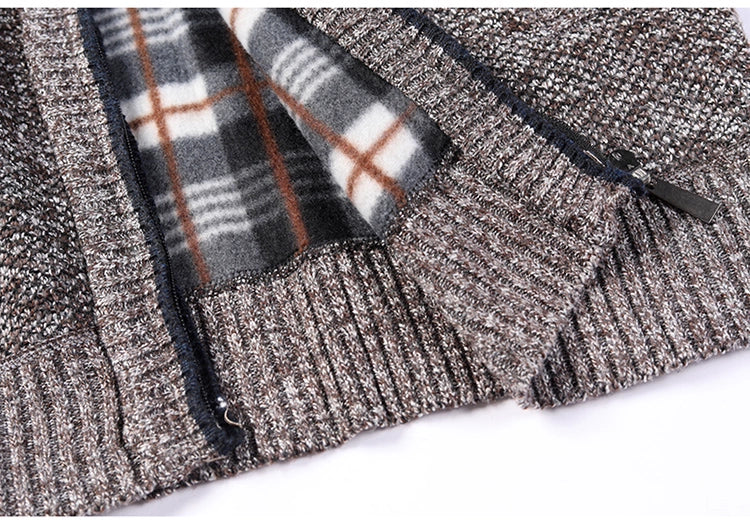 TEEK - Warm Knitted Zipper Sweater Jacket JACKET theteekdotcom   