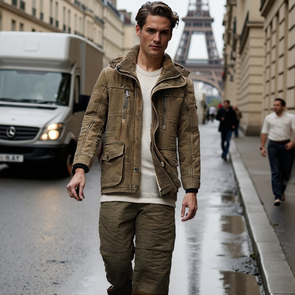 TEEK - Mens Hooded Winter Parka Inner Fleece Coat COAT TEEK 1TFY