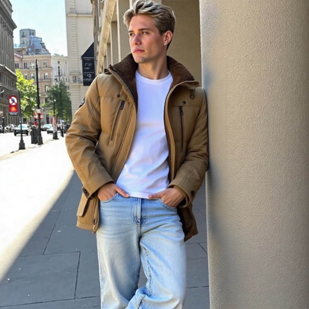 TEEK - Mens Hooded Winter Parka Inner Fleece Coat COAT TEEK 1TFY