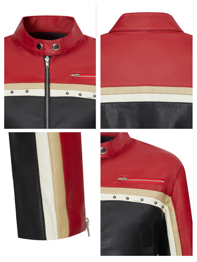 TEEK - Women Cropped Vegan Leather Biker Jacket JACKET TEEK 1TFY