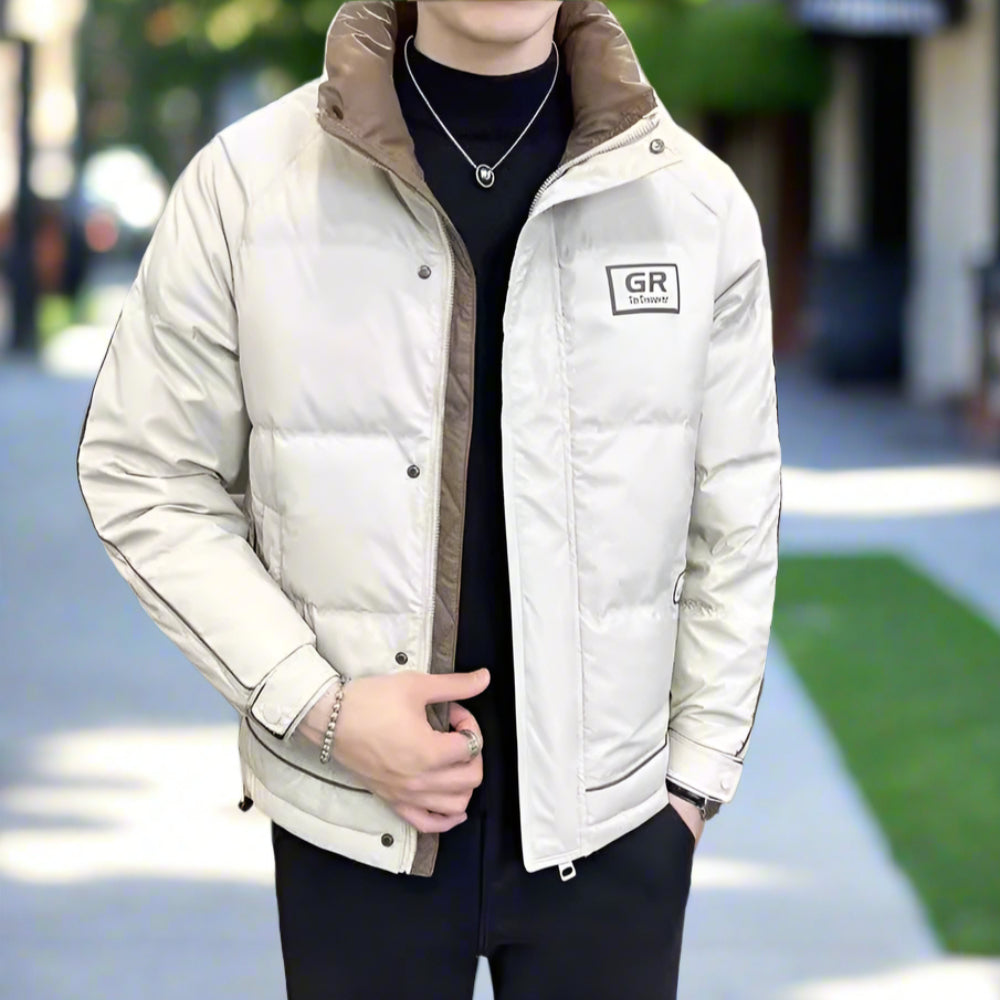 TEEK - Mens High Collar Zipper Puffy Jacket JACKET TEEK 1TFY