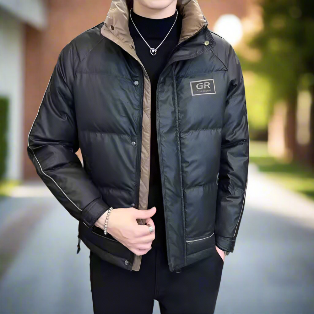 TEEK - Mens High Collar Zipper Puffy Jacket JACKET TEEK 1TFY