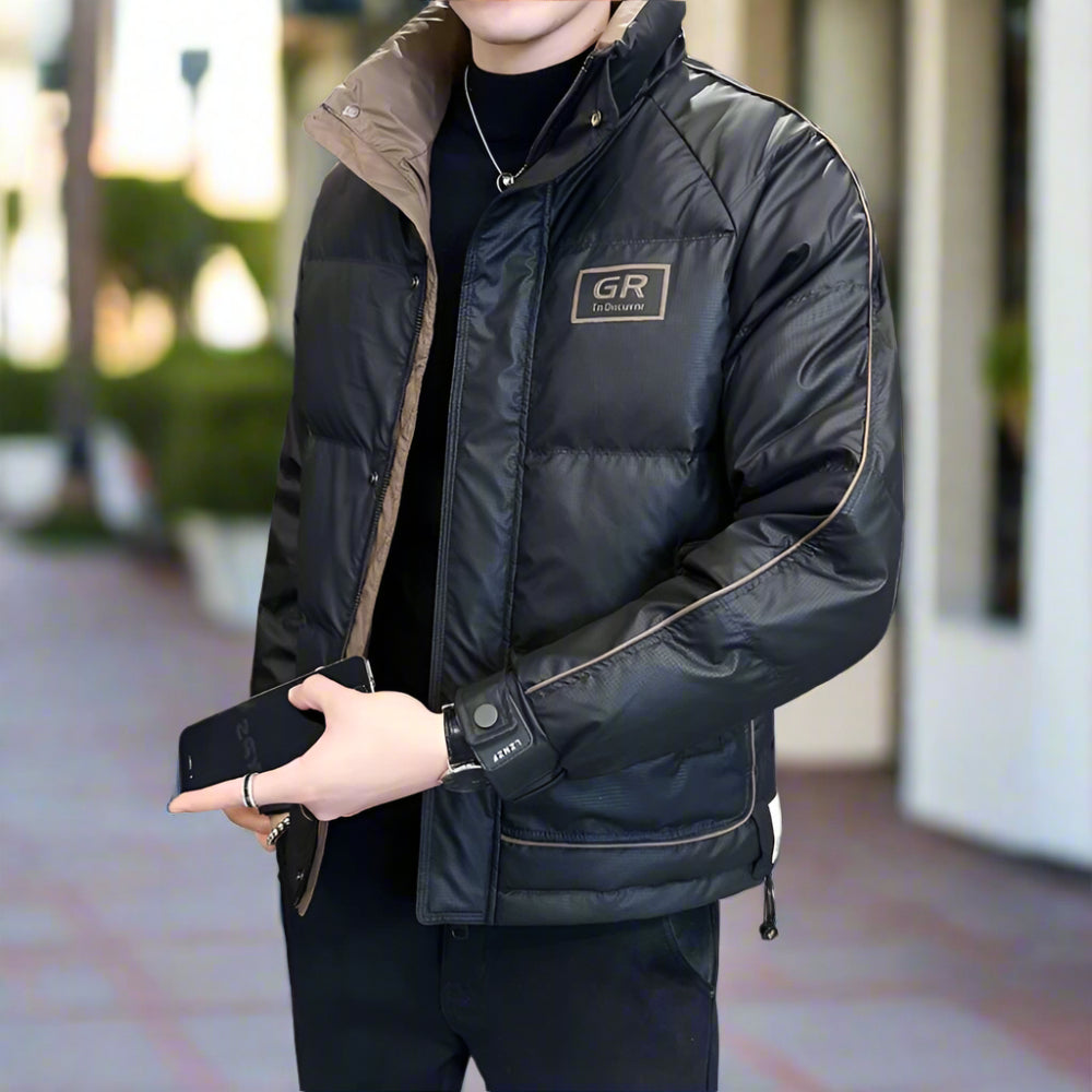 TEEK - Mens High Collar Zipper Puffy Jacket JACKET TEEK 1TFY