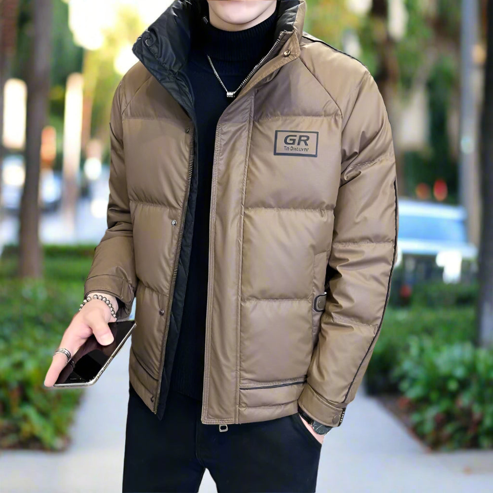 TEEK - Mens High Collar Zipper Puffy Jacket JACKET TEEK 1TFY