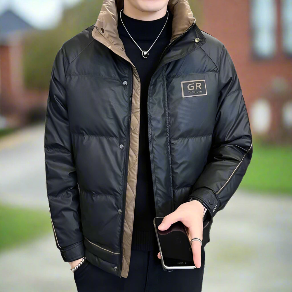 TEEK - Mens High Collar Zipper Puffy Jacket JACKET TEEK 1TFY