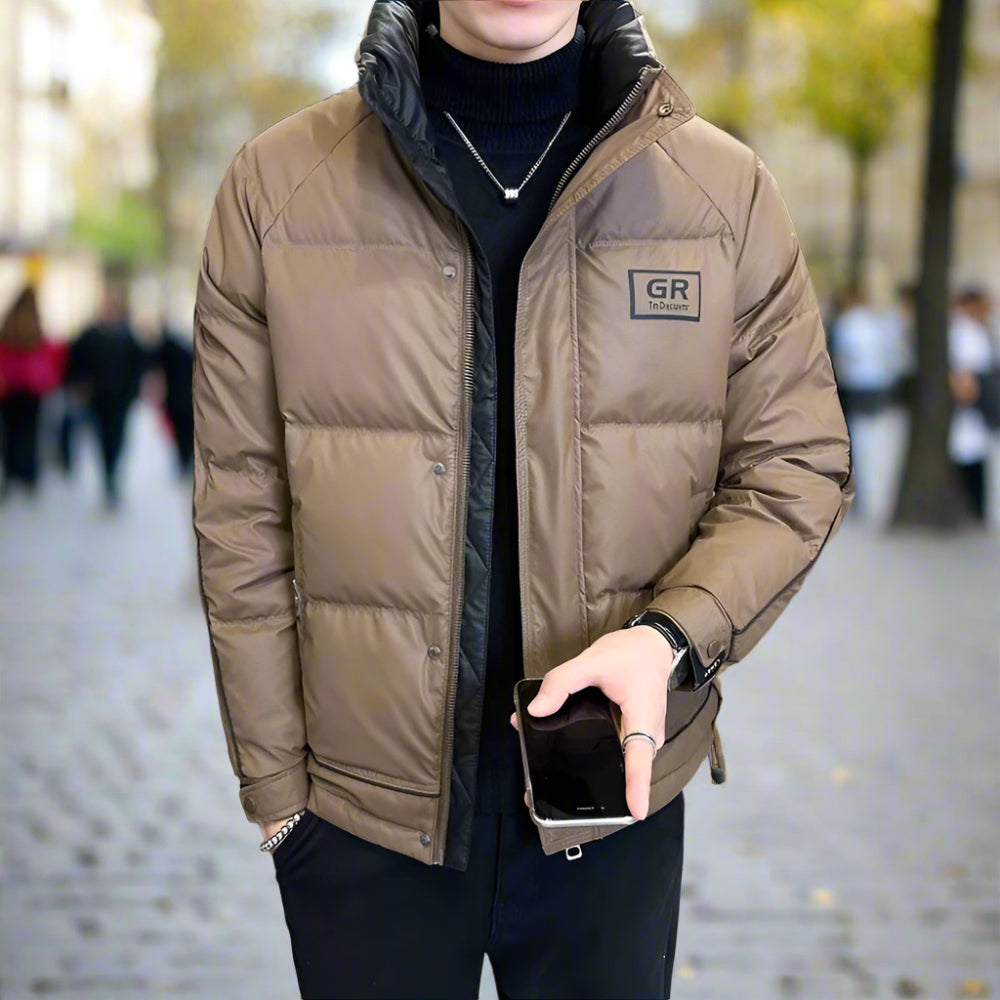 TEEK - Mens High Collar Zipper Puffy Jacket JACKET TEEK 1TFY