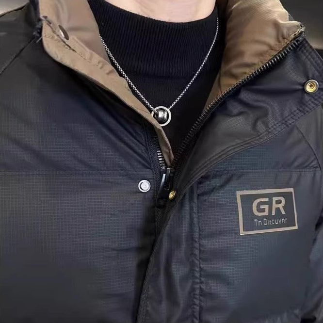 TEEK - Mens High Collar Zipper Puffy Jacket JACKET TEEK 1TFY